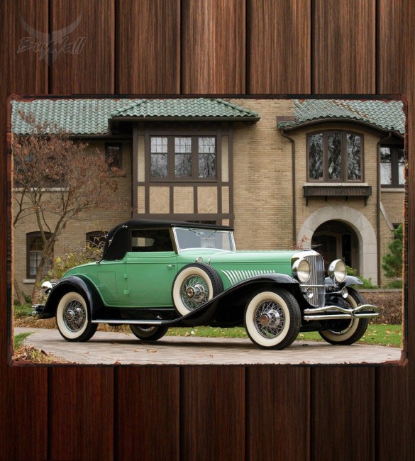 Металлическая табличка Duesenberg J 417 Convertible Coupe by Fleetwood Металлическая табличка Duesenberg J 417 Convertible Coupe by Fleetwood